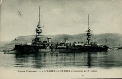 Vintage Postcard Warship the Admiral Charnier Cruiser of 2nd class