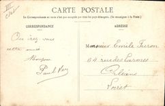 CPA Bateau de Guerre St Nazaire Le cuirasse Amiral Aube s'appretant a sortir