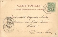 Vintage Postcard Prefecture Romance Arcades discovered in 1836 Angers
