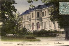 Vintage Postcard Agen Prefecture Dimensions Park