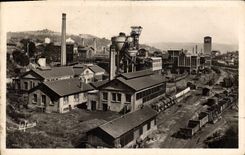 Vintage Postcard Mines Mines Saint Etienne a district of coal mine shaft