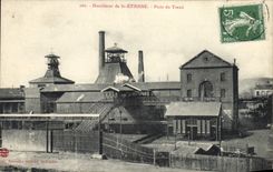 Postal Mina Minas Hullero de San Etienne Pozo del Torno
