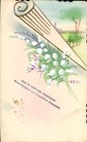 CPA Fantaisie (dessin a la main) Fleurs 