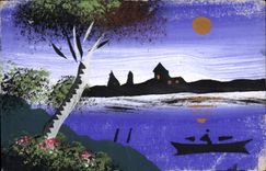 CPA Fantaisie (dessin a la main) Paysage 