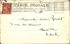 Vintage Postcard Fantasy (drawing has the hand) On the roofs