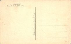 Vintage Postcard Castle Domfront Ruins of the keep