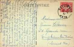 CPA Grotte Entree des Grottes de Baume les Messieurs