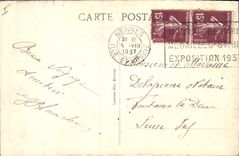 Vintage Postcard Cave Caves Peninsula of Quiberon Arch of the cave of kergroix