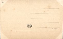 Vintage Postcard Toile Awards a medal to