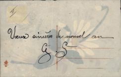 CPA Carte transparente Fleurs 