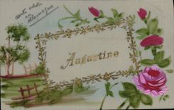 CPA Carte transparente Fleurs 