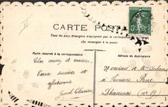 CPA Fantaisie Fleurs Colombe