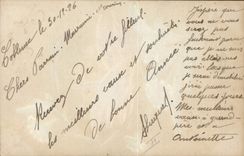 CPA Carte transparente Fleurs 