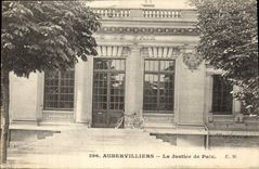 CPA Palais de Justice Aubervilliers Velo Cycle 