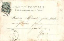 Vintage Postcard Auch alleys of Etigny and Law courts