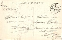 Vintage Postcard Alais Law courts and High school JB Dumas