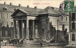 CPA Palais de Justice Avesnes Le Tribunal Cheval Cariole