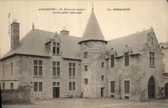 Vintage Postcard Law courts Avranches Old episcopal palate