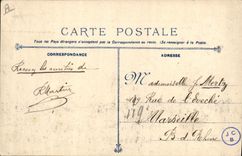 CPA Bateau de Guerre Algesiras Vaisseau Ecole des mecaniciens Torpilleurs Pendant l'incendie 26 novembre 1906