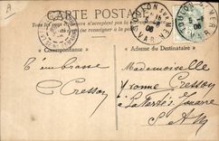 Vintage Postcard Warship Arc Against Destroyer of squadron