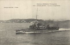 Vintage Postcard Warship Crossbow Cotnre destroyer