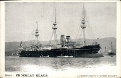 Vintage Postcard Warship Admiral Duperre Armours squadron