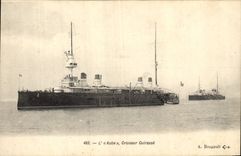 CPA Bateau de Guerre L'Aube Croiseur Cuirasse