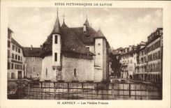 Vintage Postcard Annecy Prefecture old prisons