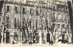 Vintage Postcard Aix in Provence Mirabeau Course Under Prefecture