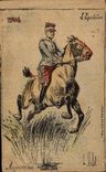 Vintage Postcard Militaria 1904 horsemanship Today Horse
