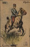 CPA Militaria 1904 L'equitation Cheval