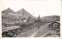 CPA Mine Mines Saint Etienne Puits de mines de charbon Couriot et Chatelus Les Crossiers