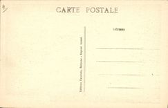 Vintage Postcard Mines Mines Minors Breaking-down of the coal in an average vein