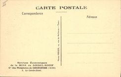 Vintage Postcard Mine Mines Mines of Djebel Kouif Co of phosphates of Constantine Algerie the Circle Hotel