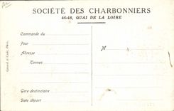 CPA Mine Mines Societe des Charbonniers Chantier de la Gare de la Chapelle Train