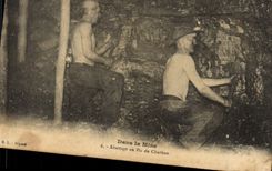 CPA Mine Mines Abattage au Pic de Charbon