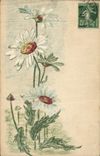 CPA Fantaisie (dessin a la main) Fleurs
