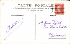 CPA Fantaisie (dessin a la main) Fleurs