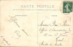 Postal Castillo Vuelta de Castel de Roquefort Antigua guarida de Camioneros e inglés