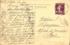 Postal Castillo de Alleuze y el paisaje que lo encuadra Auvernia