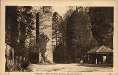 Vintage Postcard Castle Epinal Piles of the Bridge levis of the old castle