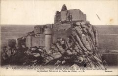 Vintage Postcard Castle Valence Ruins of Crussol