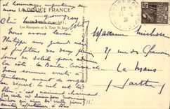 Vintage Postcard Guerande Castle ramparts and the Tower St Jean