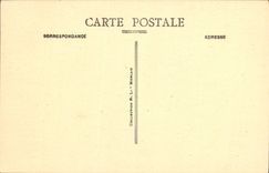 Postal Castillo de Tonquedec las ruinas de la gran sala y la chimenea monumental