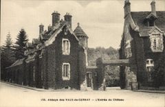 Vintage Postcard Abbaye of Be worth of Cernay the entry of the castle