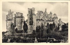 Vintage Postcard Castle of Pierrefonds the castle before its restoration