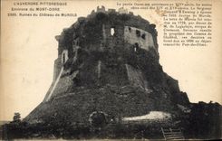 Vintage Postcard Environs of the Mount Gilds Ruins of the Castle of Murols