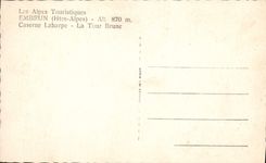 Vintage Postcard Chateau Spray Quarters Laharpe the Brown Tower