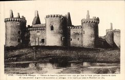 Vintage Postcard Castle Peninsula of Rhuys Castle of Suscinio