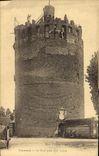 Vintage Postcard Verneuil Castle the gray tower